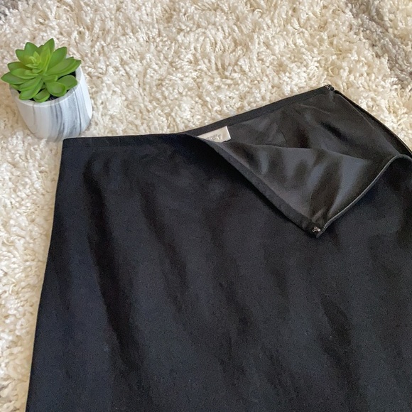 LOFT Black Skirt A-Line Size 4 - Picture 4 of 7